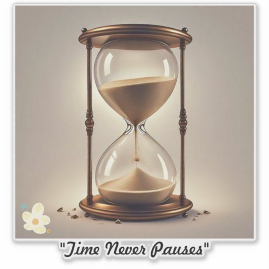 "Die Zeit spisper" Aufkleber (Vorderseite)