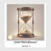 "Die Zeit spisper" Aufkleber (Blatt)