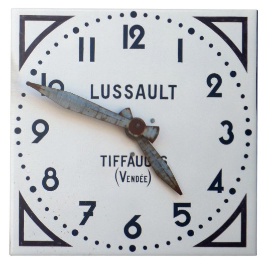 Die Zeit steht still. Fliese (Vorderseite)