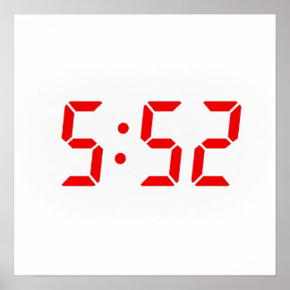 Die Zeit um 5:52 Poster