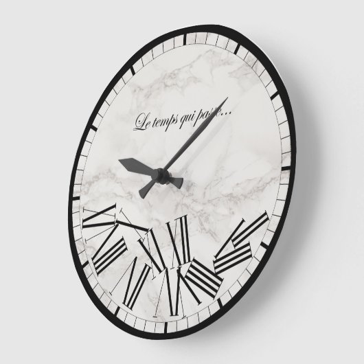 Die Zeit vergeht... Große Wanduhr (Winkel)