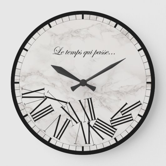 Die Zeit vergeht... Große Wanduhr (Vorderseite)