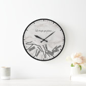 Die Zeit vergeht... Große Wanduhr (Zuhause)