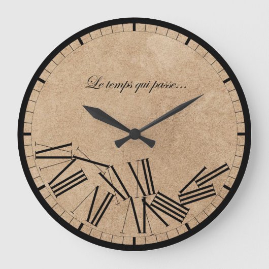 Die Zeit vergeht... Große Wanduhr (Vorderseite)