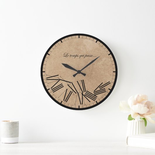 Die Zeit vergeht... Große Wanduhr (Zuhause)