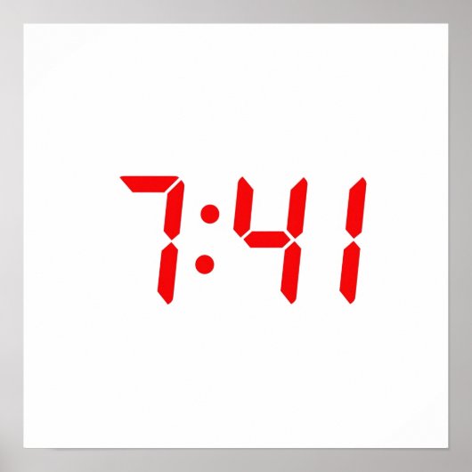 Die Zeit von 7:41 Poster (Vorne)