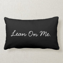 Die Zeit-Wurfs-Kissen (Schwarzes) Lendenkissen