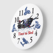 Die Zeit zum Schlitten - eine Coole Uhr für Schnee (Winkel)
