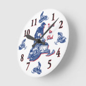 Die Zeit zum Schlitten - Snowmobile Uhr (Winkel)