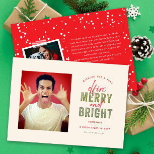 Die Zeiten der Elfin haben Foto komisch aus dem Gl Feiertagskarte