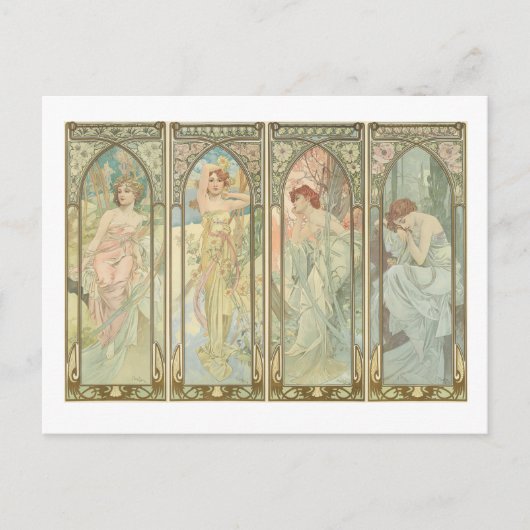 Die Zeiten des Tages Postkarte (Vorderseite)