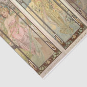Die Zeiten des Tages von Alphonse Mucha Seidenpapier (Ausschnitt)