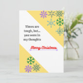 Die Zeiten sind hart 2020 Weihnachten (Stehend Vorderseite)