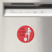 "Die Zeiten sind hart! Leg die Rüstung an!"  Magnet (In Situ (Geschirrspüler))