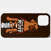 Die Zeiten sind ruff brauner Welpenhund Rhodesian Case-Mate iPhone Hülle (Rückseite (Horizontal))