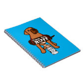 Die Zeiten sind ruff brauner Welpenhund Rhodesian Notizblock (Rechte Seite)
