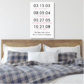 Die Zeiten unseres Lebens haben sich für immer geä Leinwanddruck (Insitu (Schlafzimmer))