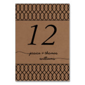 Die zeitgemäße Hochzeitssammlung mit Whimsikalköfe Tischnummer (Rückseite)