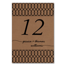 Die zeitgemäße Hochzeitssammlung mit Whimsikalköfe Tischnummer