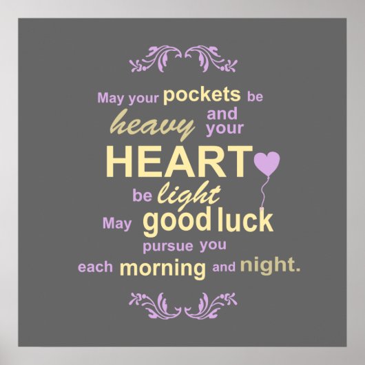 Die zeitgenössische Typografie Irish Sessing in Gr Poster (Vorne)