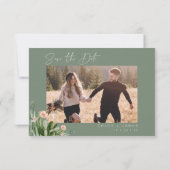 Die Zeitleiste blühender Kaktus zum Hochzeitssehen Einladung (Rückseite)