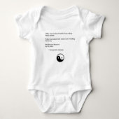 Die zeitlose Klugheit von Nisargadatta Maharaj Baby Strampler (Vorderseite)