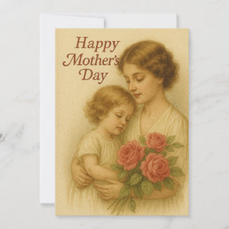 Die zeitlose Liebe der Mutter Feiertagskarte