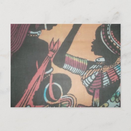 Die zeitlose Schönheit der Massai-Tradition Postkarte (Vorderseite)