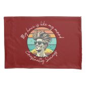 Die Zeitmaschine der Sängerin mit schwarzem Stil Kissenbezug (Vorderseite-Links)