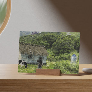 Die Zeitmaschine kommt an Postkarte