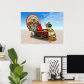 Die Zeitmaschine Poster (Heimbüro)