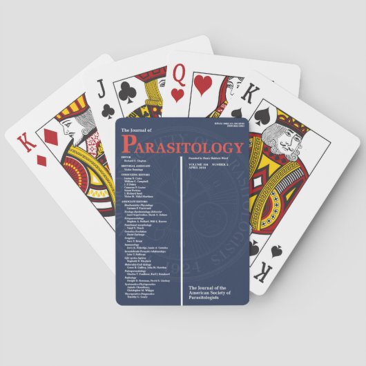 Die Zeitschrift der Parasitologie Spielkarten (Rückseite)