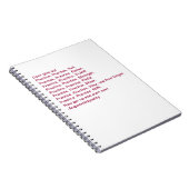 Die Zeitschrift des Verfassers mit fieberhafter Notizblock (Rechte Seite)