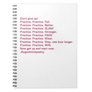 Die Zeitschrift des Verfassers mit fieberhafter Notizblock