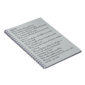 Die Zeitschrift des Verfassers - Notizblock (Rechte Seite)