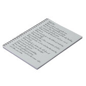 Die Zeitschrift des Verfassers - Notizblock (Linke Seite)