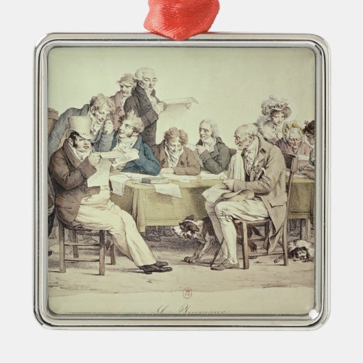 Die Zeitungen Ornament Aus Metall (Vorne)