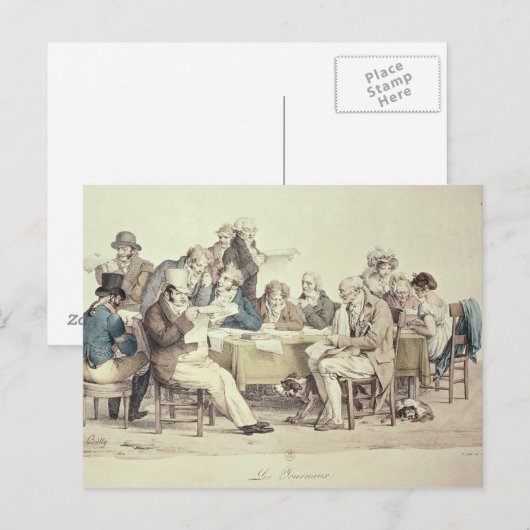 Die Zeitungen Postkarte (Vorne/Hinten)