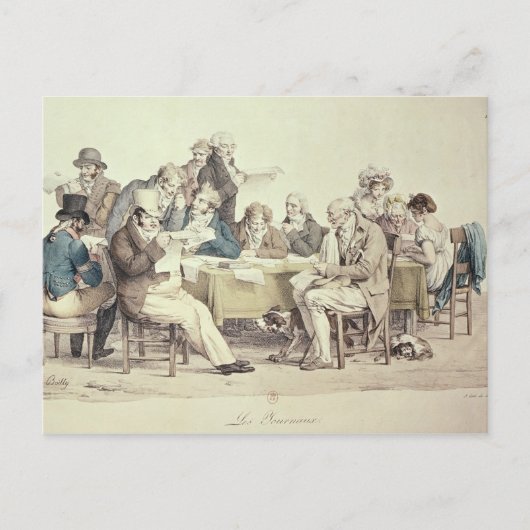 Die Zeitungen Postkarte (Vorderseite)