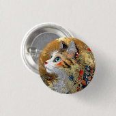 Die Zen-Katze | Vintag Japanisch Ukiyo-e Button (Vorne & Hinten)
