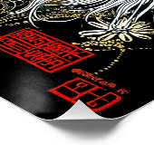 Die Zen-Katze | Vintag Japanisch Ukiyo-e Poster (Ecke)