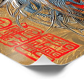 Die Zen-Katze | Vintag Japanisch Ukiyo-e Poster (Ecke)