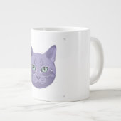 Die Zen-Meisterkatze Jumbo-Tasse (Vorderseite Rechts)