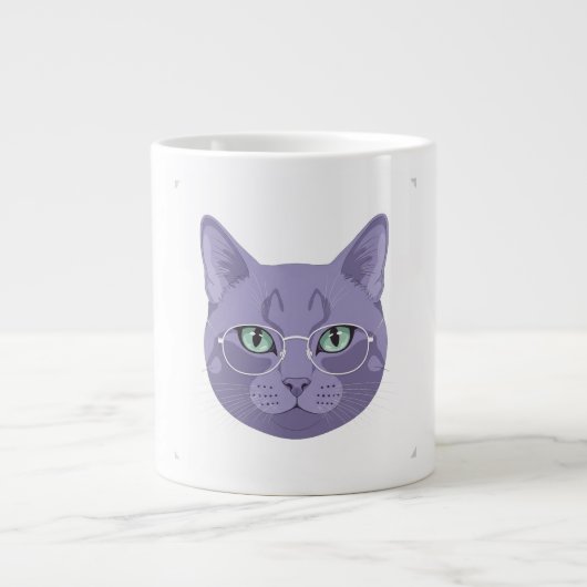 Die Zen-Meisterkatze Jumbo-Tasse (Vorderseite)