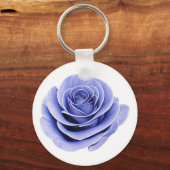 Die zerbrechliche Schönheit einer Rose Schlüsselanhänger (Rückseite)