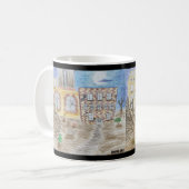 Die zerbrochene Fabrik der gefallenen Maschinen Kaffeetasse (Vorderseite Links)