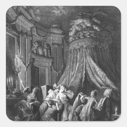 Die Zeremonie der Braut Quadratischer Aufkleber (Vorderseite)