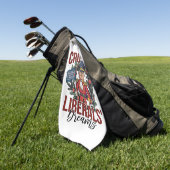 Die Zerschlagung liberaler Träume Trump ernährt Xm Golfhandtuch (Gras)