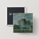 Die Zerstörung der Bastille, am 14. Juli 1789 Button (Vorne & Hinten)