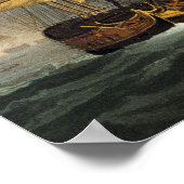 Die Zerstörung der dänischen Flotte vor Kopenhagen Poster (Ecke)